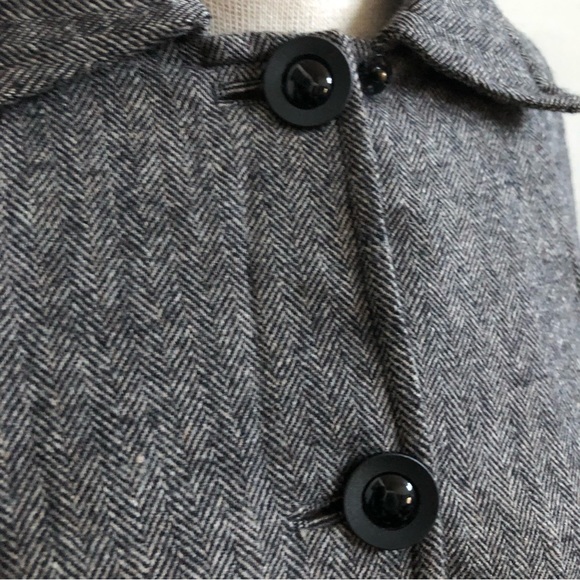 Vintage Herringbone Pendleton Cape Poncho - Picture 2 of 12